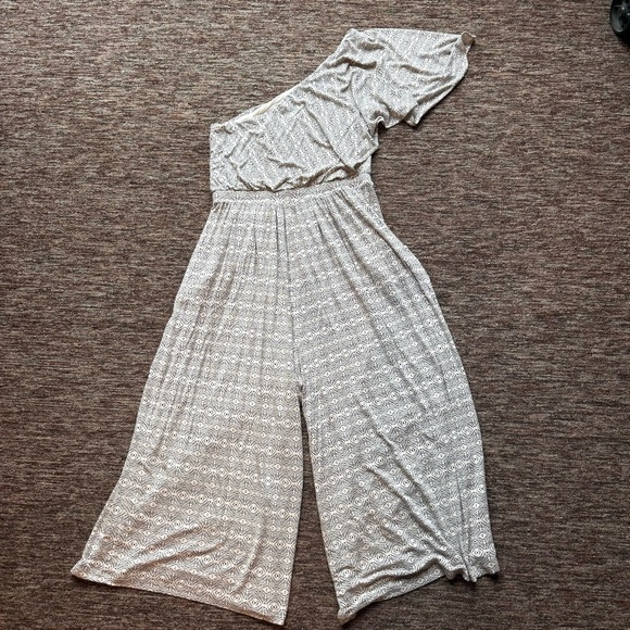 Anthropologie Maeve one shoulder wide leg Jamie Jumpsuit size XS - Picture 5 of 8